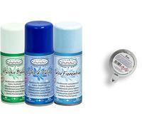 HygienFresh Profumo Deodorante Tessuti Abiti Tende DIVANI Speciale LAVANDERIE Tris igiensoft Idee Regalo 150 ml (Muschio,Note di Pulito, Talco)