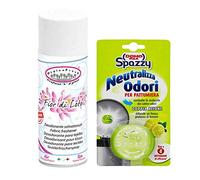 HygienFresh TINTOLAV Deodorante SalvaTessuti Spray 400ML, FIOR di Loto più spazzy neutralizza odori per pattumiera
