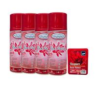 HYGIENFRESH TINTOLAV SET 4 PEZZI Deodorante Salva Tessuti spray, fragranza RED PASSION formato 400ml più gel assorbi odori a lunga durata Profumazione Assortita 150 G