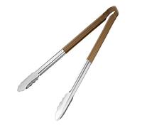 Hygiplas HC850 Pinza da portata da 405 mm, codificata per colore (marrone), in acciaio inox, adatta per guarnizioni di cocktail, ghiaccio, buffet, bar