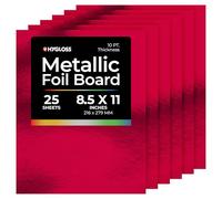 Hygloss Arti e Mestieri, attività in Classe e creazione di Biglietti, Confezione da 25, 21 x 27 cm, Rosso, Carta