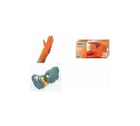 HYGOSTAR Gant EN Nitrile Power Grip, M, Arancio