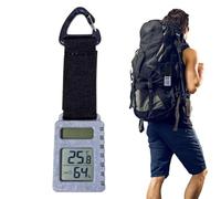 Hygrometer Monitor - Solar Powered Digital Humidity Gauge With Clip