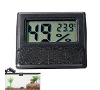 Hygrometer Reptile - Digital Temperature And Humidity Gauge With Magnetic Mount | Battery Operated Thermohygrometer Monitor For Terrarium Tank Cage Gecko Lizard Snake Turtle Habitat