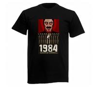 HYGV22DCV 1984 Nineteen Eighty Four George Orwel Men's T Shirt Black XL