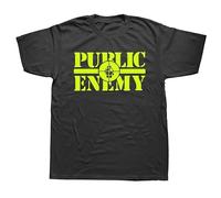 HYGV22DCV Public Enemy Graphic Printed T Shirts Black L