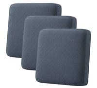 hyha Couch Cushion Covers, Replacement Sofa/Chair Cushion Covers Stretch, Diamond Lattice, Thick Jacquard Fabric, Soft Sofa Seat Covers, Couch Cushion Covers for Sectional (3PC, Gray)