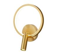HYHDDM Applique da Parete a LED Moderne, Set da 2 - Luci lineari Nere Sottili | Lampada da toeletta di metà secolo Lunga 11,8" x34,5 for Il Bagno(Gold-C)