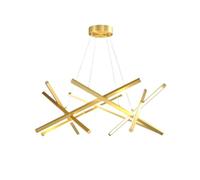 HYHDDM Lampada a sospensione moderna a LED Sputnik - Lampadario nero regolabile in altezza for sala da pranzo, ingresso, soggiorno(Gold - 25.6")