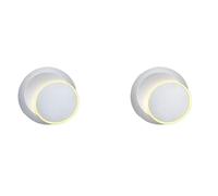 HYHDDM Lampada da parete a LED moderna - Applique da parete in alluminio girevole a 360°, 5 W, for camera da letto, soggiorno, bagno, corridoio dell'hotel(White-6000k)