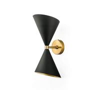 HYHDDM Lampada da Parete Moderna e Minimalista - Applique Decorativa Creativa in Ottone Metallo con Movimento su Giù for Studio corridoio dell'hotel(Neutral Brass)