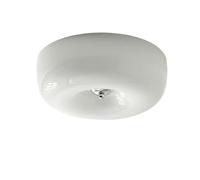 HYHDDM Lampada da soffitto a filo in stile moderno di metà secolo - LED dimmerabile da 30 W, lampada da scuola in vetro color crema for l'ingresso della camera da letto(White,15.7" - White Light)
