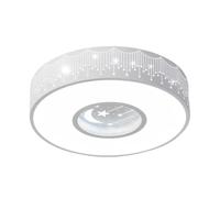 HYHDDM Lampada da soffitto a forma di luna e stelle for bambini a LED da montare a filo Graziosa lampada da cielo notturno(Trichromatic Dimming,50cm-White)