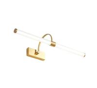 HYHDDM Lampada da Specchio a LED in Rame - Applique Bagno lineare Lunga | Parete Moderna for, armadietto, toletta e Hotel(Copper-4000K,73cm)