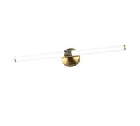HYHDDM Lampada da toeletta a LED Regolabile 360° for Bagno - Applique Parete lineari Moderne sopra Lo Specchio con Illuminazione soffusa Uniforme, toletta e Esposizione di opere d'Arte(Gold,45cm)