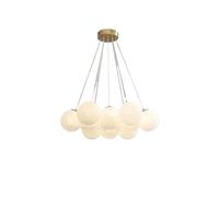 HYHDDM Lampadario a sfera di vetro - minimalista francese, lampada da soffitto moderna a lanterna magica for soggiorno, cucina, bar(Warm Light,13 Head)
