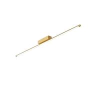 HYHDDM Moderna plafoniera lineare a LED - Striscia sottile nera da 24 pollici - Montaggio semi-incassato - for cucina, corridoio, sala da pranzo, camera da letto(Gold,60CM)