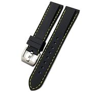 HYHJYMG 19/20mm 21/22mm di qualità silicone in gomma in gomma per gli orologi di Iwc Big Spitfire Portofino Mark 18 Strap