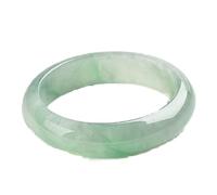 HYHJYMG Braccialetti da Donna, Bracciale con Giadeite Naturale Myanmar 54-64mm Verde Ghiaccio Braccialetti con Smeraldi Intagliati a Mano con Gioielli Principessa Eleganti (Colore Gemma: 59-60mm)