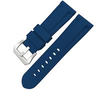 HYHJYMG - Cinturino in gomma con chiusura a farfalla da 24 mm e 26 mm, per Panerai LUMINOR sommergibile cinturino sportivo in silicone colorato, 26mm
