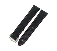 HYHJYMG Cinturino per orologio sportivo in nylon rivestito con estremità curva, 19 mm, 20 mm, 21 mm, adatto per Omega AT150 GMT GoodPlanet blu, 19mm