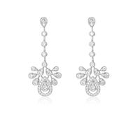 HYHJYMG Eleganti Orecchini Vestiti da Banchetto Grande e Lungo Abbinato a Orecchini