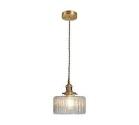 HYHJYMG Fissaggio del lampadario del lampadario lampadario Giapponese lampadario in Ottone Vintage Lampada a Sospensione Lampada Affermazione Affermazione Accensione per la Fattoria dell'isola da