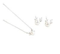 HYHJYMG Gioielli Collana Animale e Orecchini per Donne e Ragazze - 925 Set di Gioielli a Sospensione per Perle per Perle, Accessori di Lusso per la Festa di Gioielli squisiti