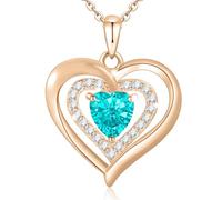 HYHJYMG Gioielli in Pietra Natale per Donne, Argento Sterling per Donne, Amore per Sempre d'Argento con Pietre per Le nasci