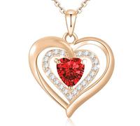 HYHJYMG Gioielli in Pietra Natale per Donne, Argento Sterling per Donne, Amore per Sempre d'Argento con Pietre per Le nasci
