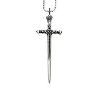 HYHJYMG Gioielli per Ragazze Accessorio Classico della Spada Classica per Uomini, Ciondolo Europeo Katana Mouth Necklace - squisita Collana pugnale cz per Donne, Maestro Collana di Spada per Le