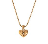 HYHJYMG Girls Gioielli Accessori Minimalista Cinetto Cinetto Calco per Ragazze, Semplice CHAMPO CAMPIO Dolce ROMATICHE - Classica Collana di Cuore, Collana di medagli