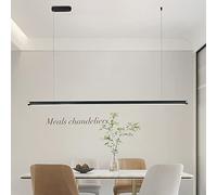 HYHJYMG Lampada a LED a LED a LED a Sospensione Tavolo da Pranzo Moderno Minimalista Design lineare di Design a Sospensione con cucine telecomandate Bar per Sala da Pranzo lampadario a LED
