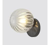 HYHJYMG Lampada Camera da Letto per Comodino Illuminazione in Vetro, Lampada da Interno con Paralume a Globo, Lampada da Soggiorno del corridoio.