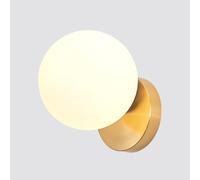 HYHJYMG Lampada Camera da Letto per Comodino Illuminazione in Vetro, Lampada da Interno con Paralume a Globo, Lampada da Soggiorno del corridoio.