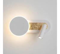 HYHJYMG Lampada da Parete Creativa Moderna Leggera, Comodino da Letto retrò Studio Light Wall Light, Lampada a Parete acrilica con riflettori Regolabili, Indipendente nella Parte Inferiore, 350 Gradi