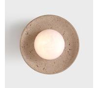 HYHJYMG Lampada di Pietra Naturale di Marmo Naturale cablata in Marmo Naturale cablata del lampione Wabi Sabi Mid Century Monted Farmhouse Lampada Industriale per Camera da Letto INCIDENZA in BAGNA