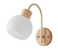 HYHJYMG Lampada Giapponese Wabi-Sabi Glass Wall Lampade con E26/E27 Base Solid Legno Solido Prononi della personalità Creativo Sfondo Muro Parete Luce murale per Decorazione per la casa Cambiatura