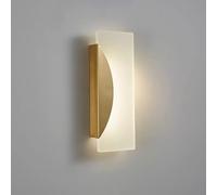 HYHJYMG Luce con funce da Parete Leggera Acrilica tonalità Lampada da Parete in Ottone Moderna, luci da Parete Rame nordica lampade per la Notte per Soggiorno Ristorante per Barre, Calda Lampada da