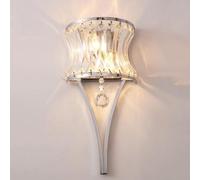 HYHJYMG Luce Illuminazione da Parete in Cristallo Interno di metà secolo, Cristalli per Gocce di Pioggia lampade da Parete Decorazione, Lanterna da Fattoria a Parete, lampade della testiera E14 per