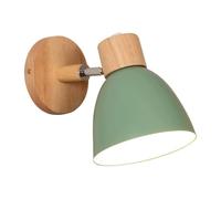 HYHJYMG Luci da Parete nordica Leggera Lampada a Parete da Parete in Legno massello Adatta per Il Soggiorno Camera da Letto Letto Lanterna da Parete (Giallo) Luce