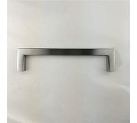 HYHJYMG Maniglia per Porta a Specchio Nero Spazzolato con Barra Quadrata da 12 * 12 mm Maniglia per Porta dell'Armadio della Cucina Maniglia a Tirante, Distanza tra i Fori 160 mm