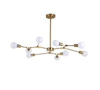 HYHJYMG Moderno lampadario Artigianale di Sputnik, lampadario, Atmosfera Leggera Soggiorno lampade molecolari Illuminazione molecolare, Illuminazione della Decorazione, Oro elettroplante, 6 luci (Oro