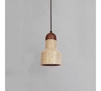 HYHJYMG Moderno Marmo Dorato Minimo Ciondolo Luce Naturale Fatte Coltivazione Lampada appendetta Rustica Cucina Isola in Legno in Legno Mini soffitto a soffitto costiero Boho Piccolo lampadario Boho
