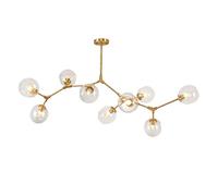 HYHJYMG Molecole lampadario Sputnik, Sfumature di Vetro Trasparente Lampada Lampada lampadario lampadario e27 Paralume a Trasparente a soffitto Regolabile Industriale Vintage