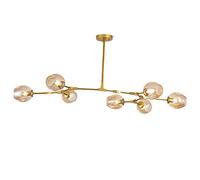 HYHJYMG Molecole lampadario Sputnik, Sfumature di Vetro Trasparente Lampada Lampada lampadario lampadario e27 Paralume a Trasparente a soffitto Regolabile Industriale Vintage