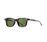 HYHJYMG Occhiali da sole da uomo retrò da donna Shades Uv400 Punk giallo verde occhiali da sole, Leopard Verde Scuro, Taglia unica