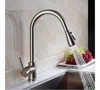 HYHJYMG Per la pubblicità della Fattoria a Bar, Tirare Fuori Rubinetto, Oro/Cromo/Nichel/lavandino Nero a 360 Gradi tocche di Rotazione, Rubinetto della Cucina