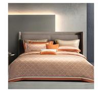 HYHJYMG Set da Letto a Quattro Pezzi in Filo Tinto Jacquard Cotone Lussuoso Letto di Lusso Regina King Size Piumino Cover Foglio di Cuscinetti a casa Tessile Letto a Quattro Pezzi Set, (b-Queen