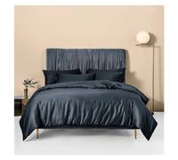 HYHJYMG Set di Biancheria da Letto a Quattro Pezzi Linens di Cotone Scuro Linens Twin Regina King Size Flat Flance Coperchio Copertina di Letti a Letto a Quattro Pezzi, (Q-Twin